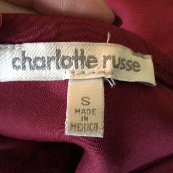 🌷 Burgundy Halter Dress with Mesh Detail - Picture 4 of 5